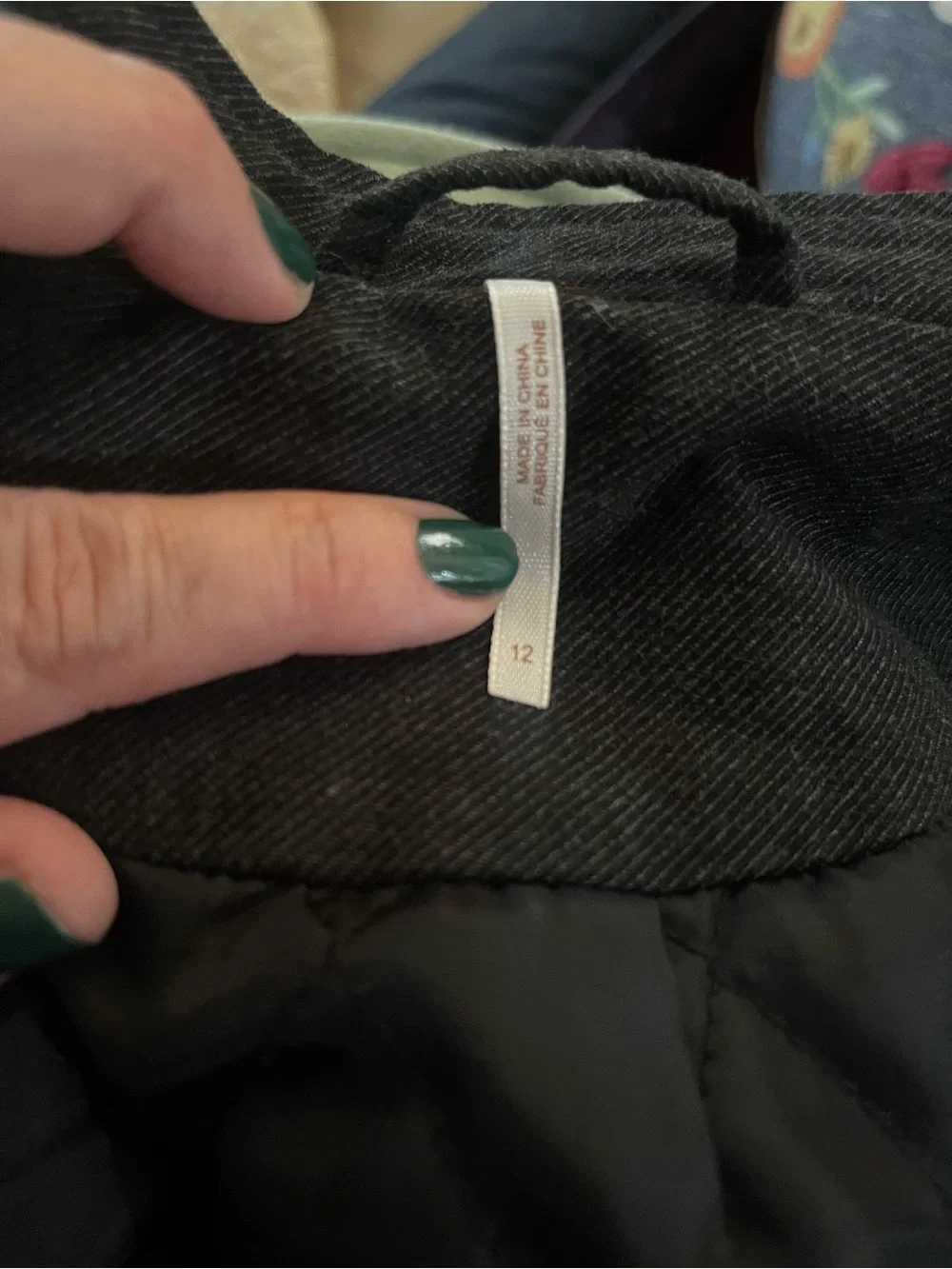 Women's Embroidered Black cottage core, Fits more like a size 10 in arms